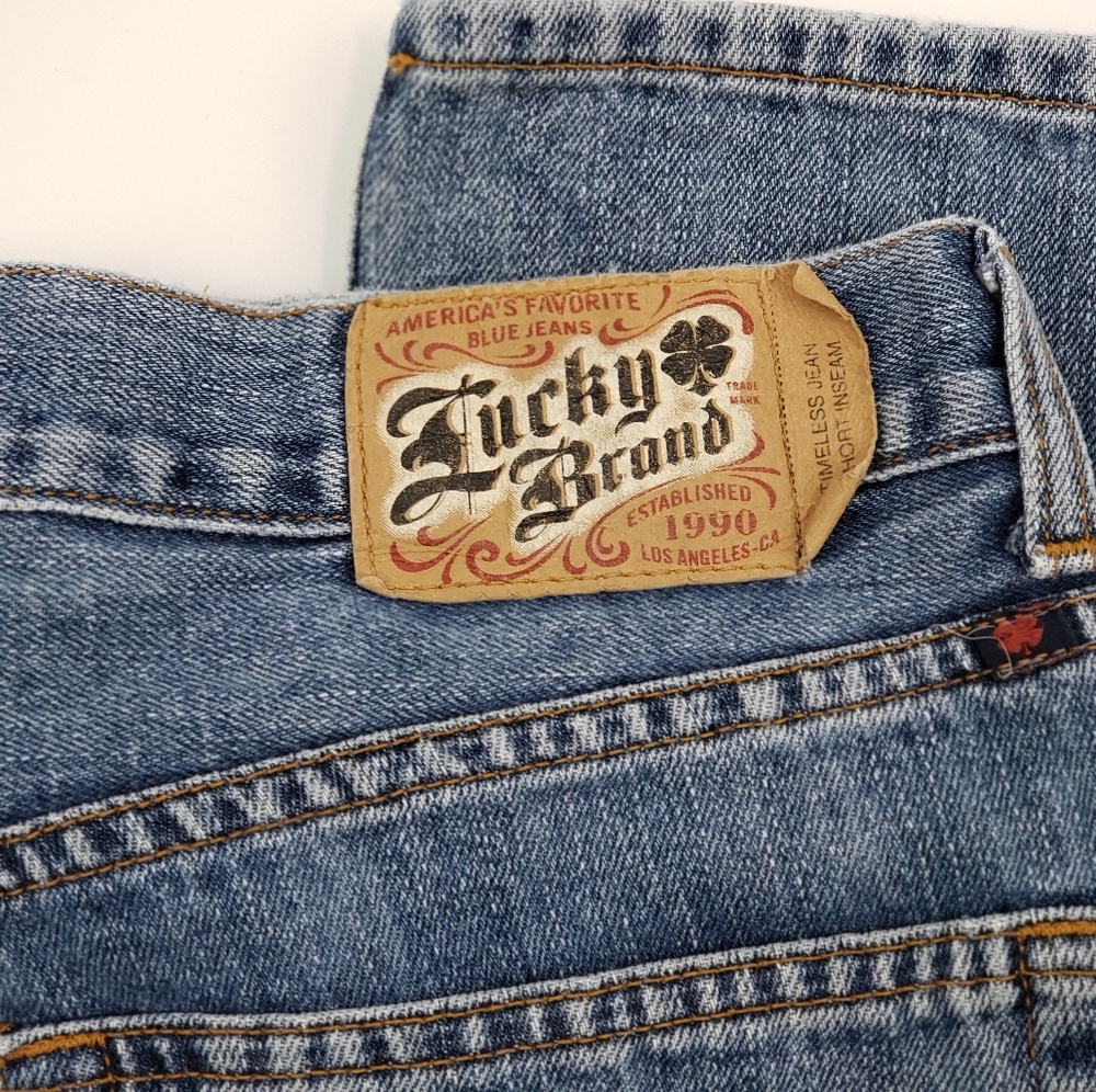 Lucky Brand Mens Timeless Jeans Short Inseam JN205